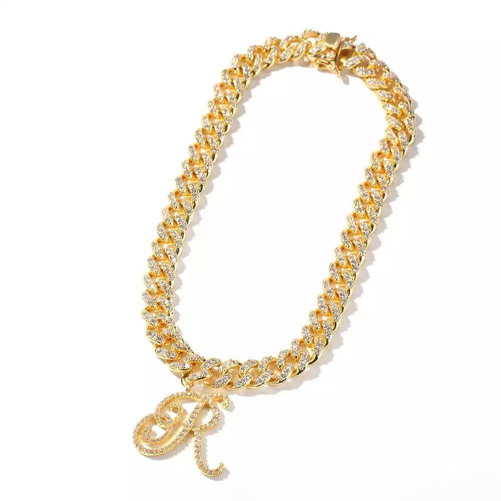 CUSTOM LETTERS MIAMI CUBAN NECKLACE - officialdripdoll