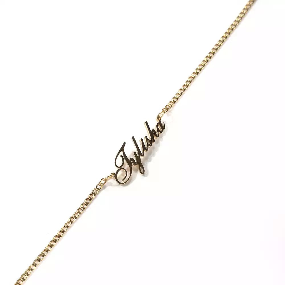 CUSTOM CURSIVE ANKLET/BRACELET