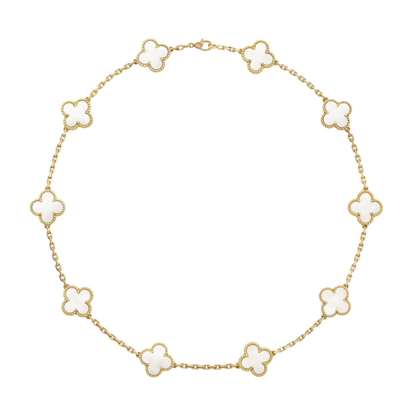 COLOURFUL 10 CLOVER NECKLACE