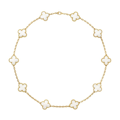 COLOURFUL 10 CLOVER NECKLACE
