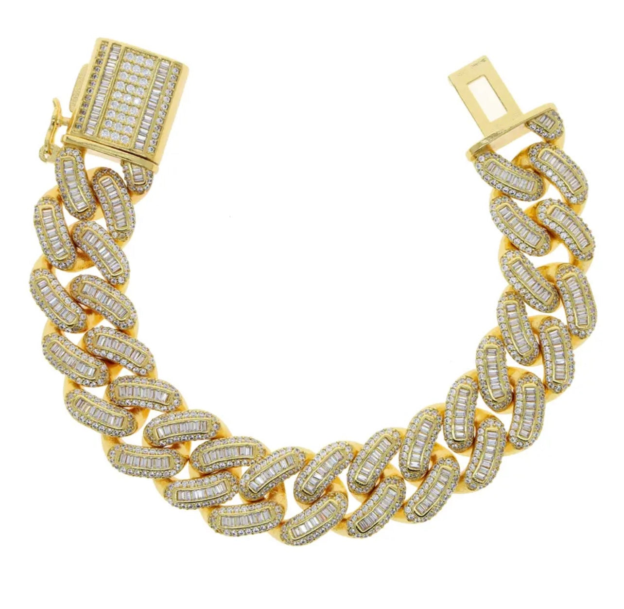 18MM ICY CUBAN BRACELET