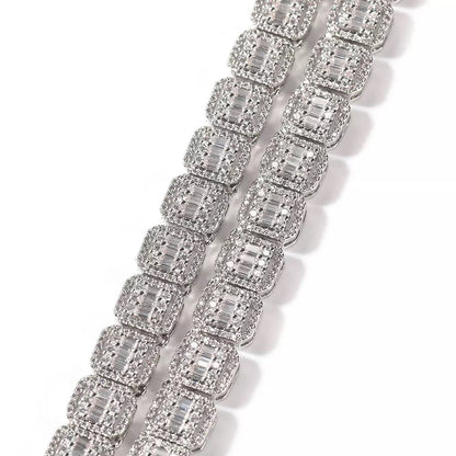FROSTED BAGUETTE NECKLACE - officialdripdoll