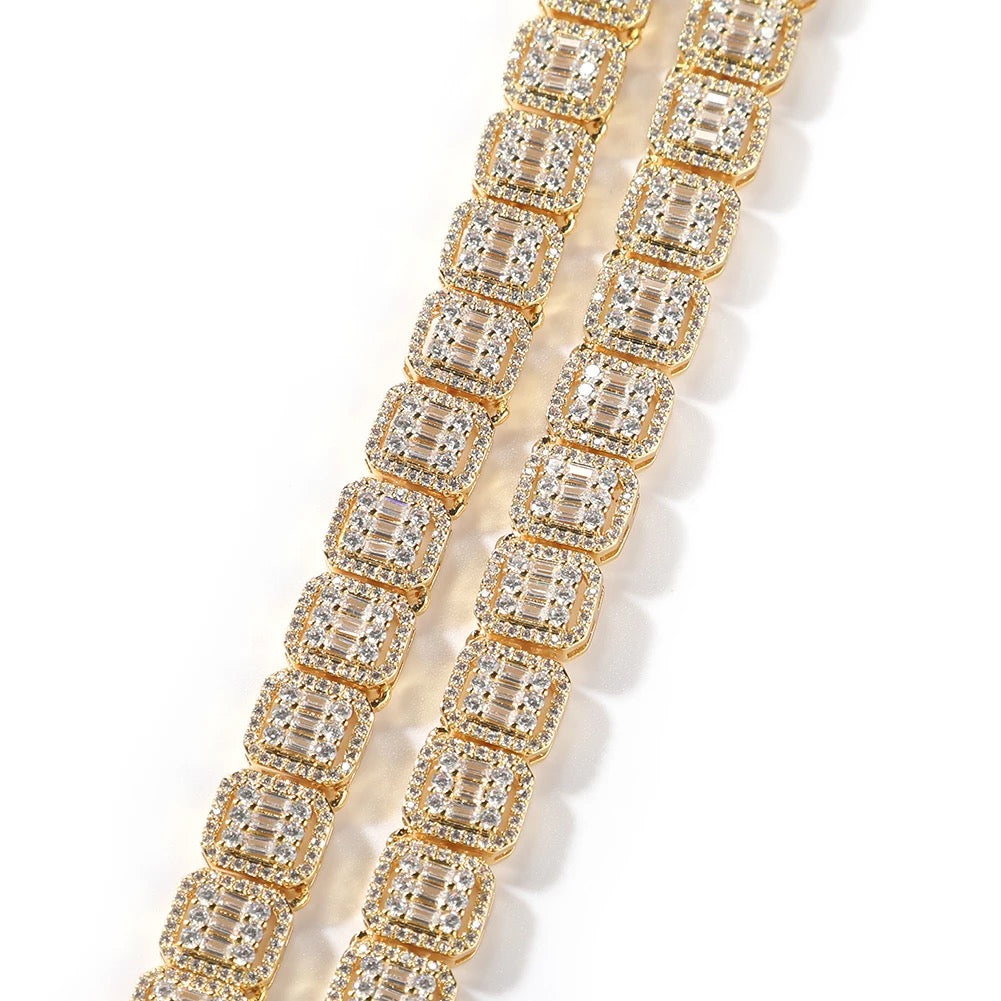 FROSTED BAGUETTE NECKLACE - officialdripdoll