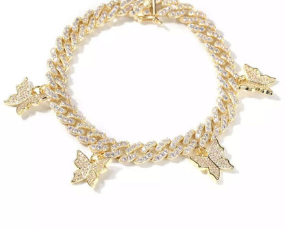 CUBAN BUTTERFLY ANKLET - officialdripdoll