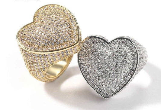 CHUNKY HEART RINGS - officialdripdoll