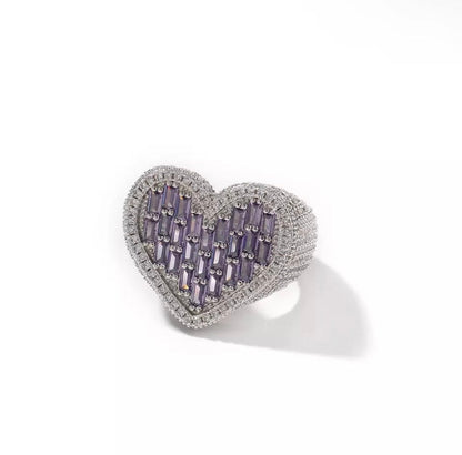 BAGUETTE HEART RING