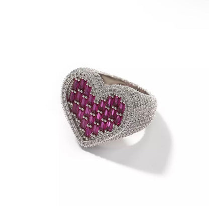 BAGUETTE HEART RING
