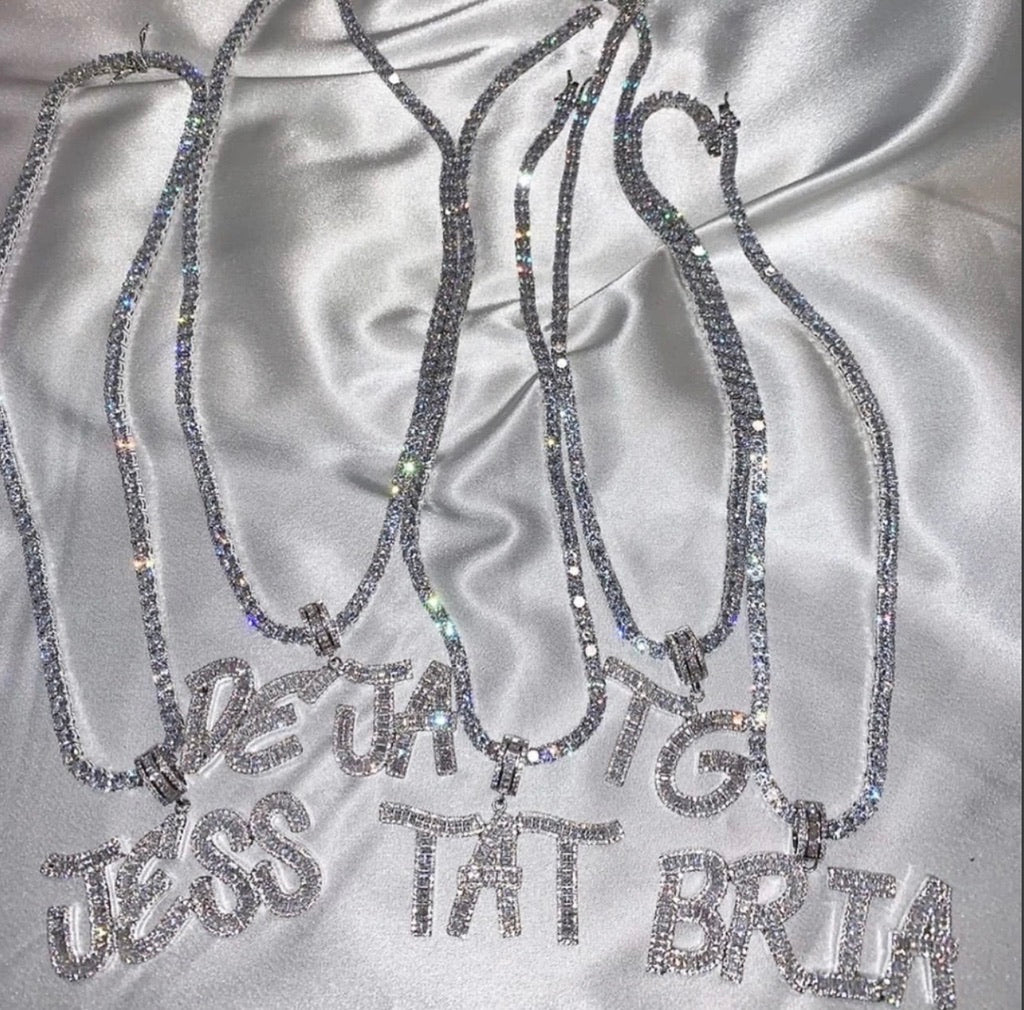ICY CUSTOM BAGUETTE CHAIN - officialdripdoll