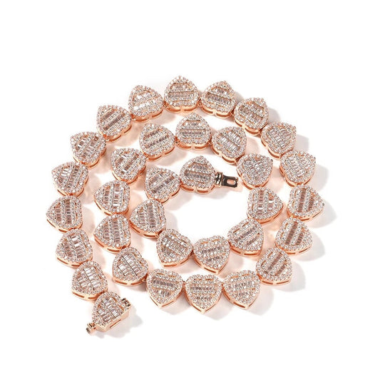 BAGUETTE HEART CHAIN